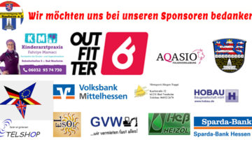 Danksagung an Sponsoren